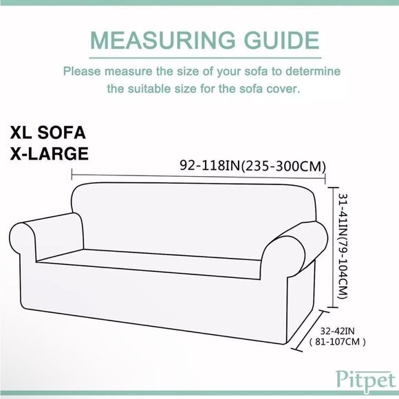 Pitpet Waterproof Oversized Sofa Cover Stylish Pattern Sofa Slipcover - Picture 4 of 5